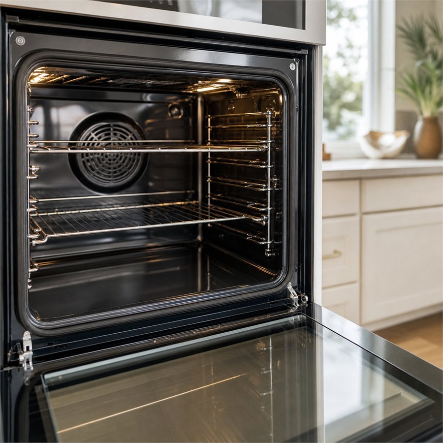 Clean oven interior